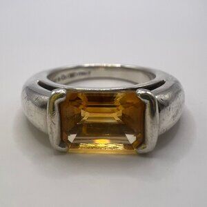 Tiffany & Co 925 Citrine ring Size 6.75